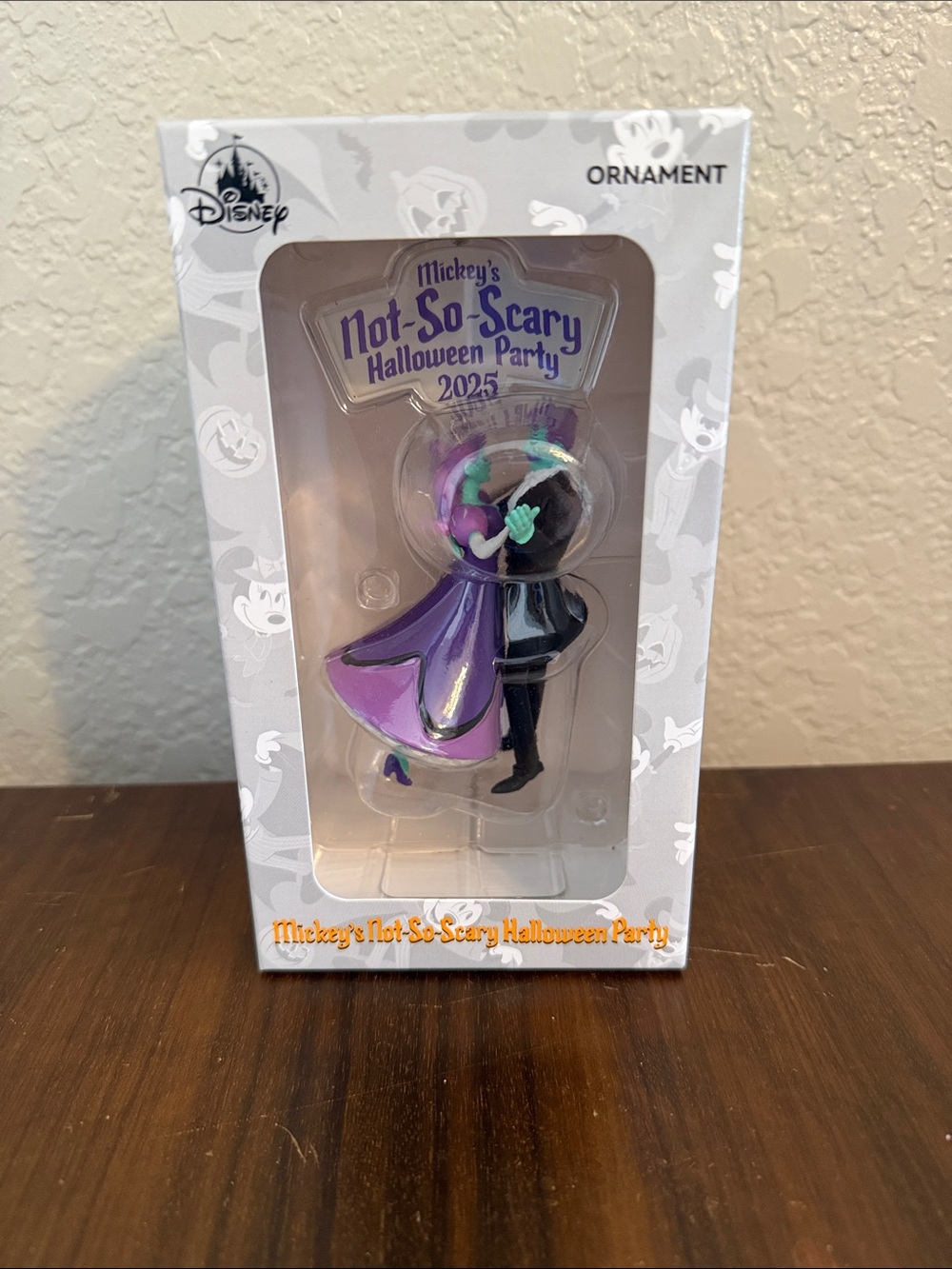 Disney Halloween Couple Ornament - Purple & Black with Teal Accents NWT